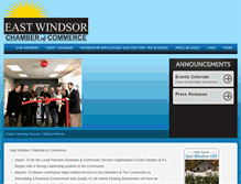 Tablet Screenshot of eastwindsorchamber.com